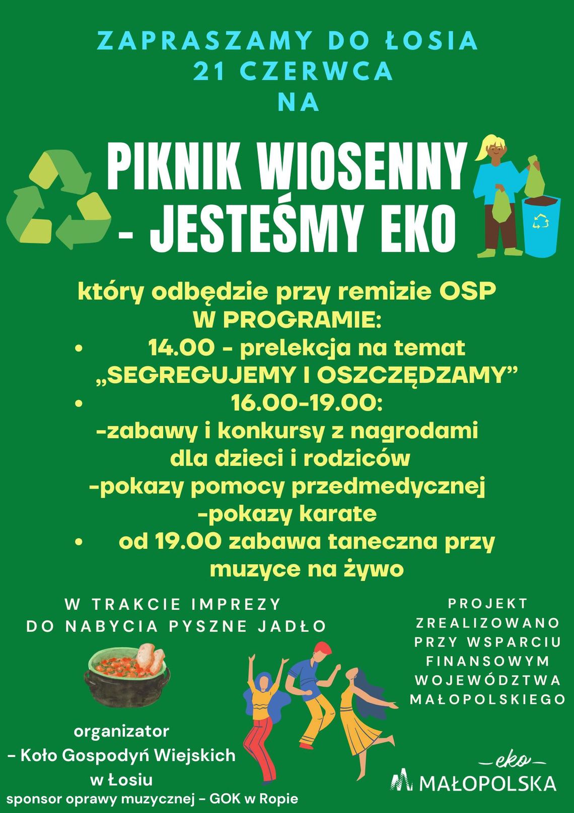 Piknik wiosenny: Jesteśmy EKO | halogorlice.info Plakat promujący Piknik wiosenny: Jesteśmy EKO