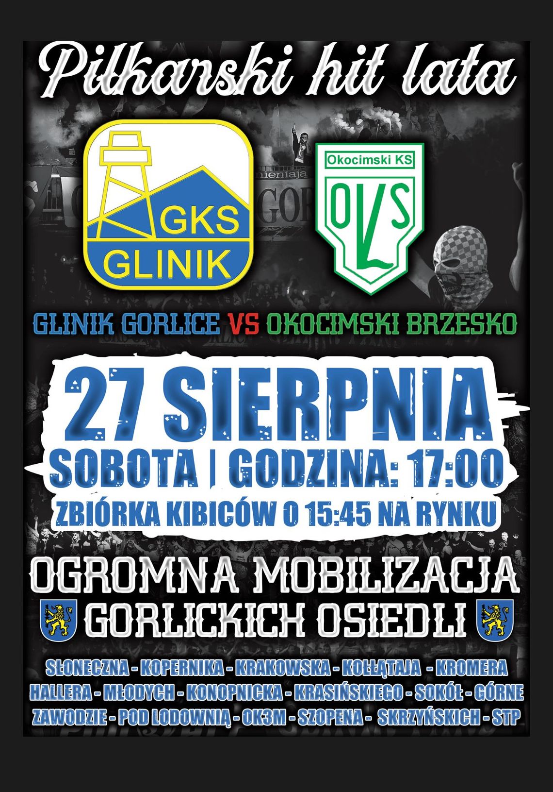 Piłkarski hit lata! GKS Glinik Gorlice vs Okocimski KS Brzesko | halogorlice.info