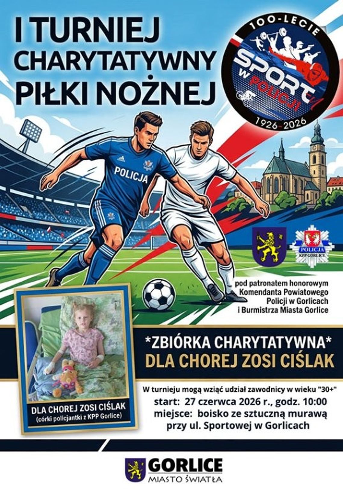 zdjęcie przedstawia plakat promujący wydarzenie - Piłkarski turniej dla Zosi