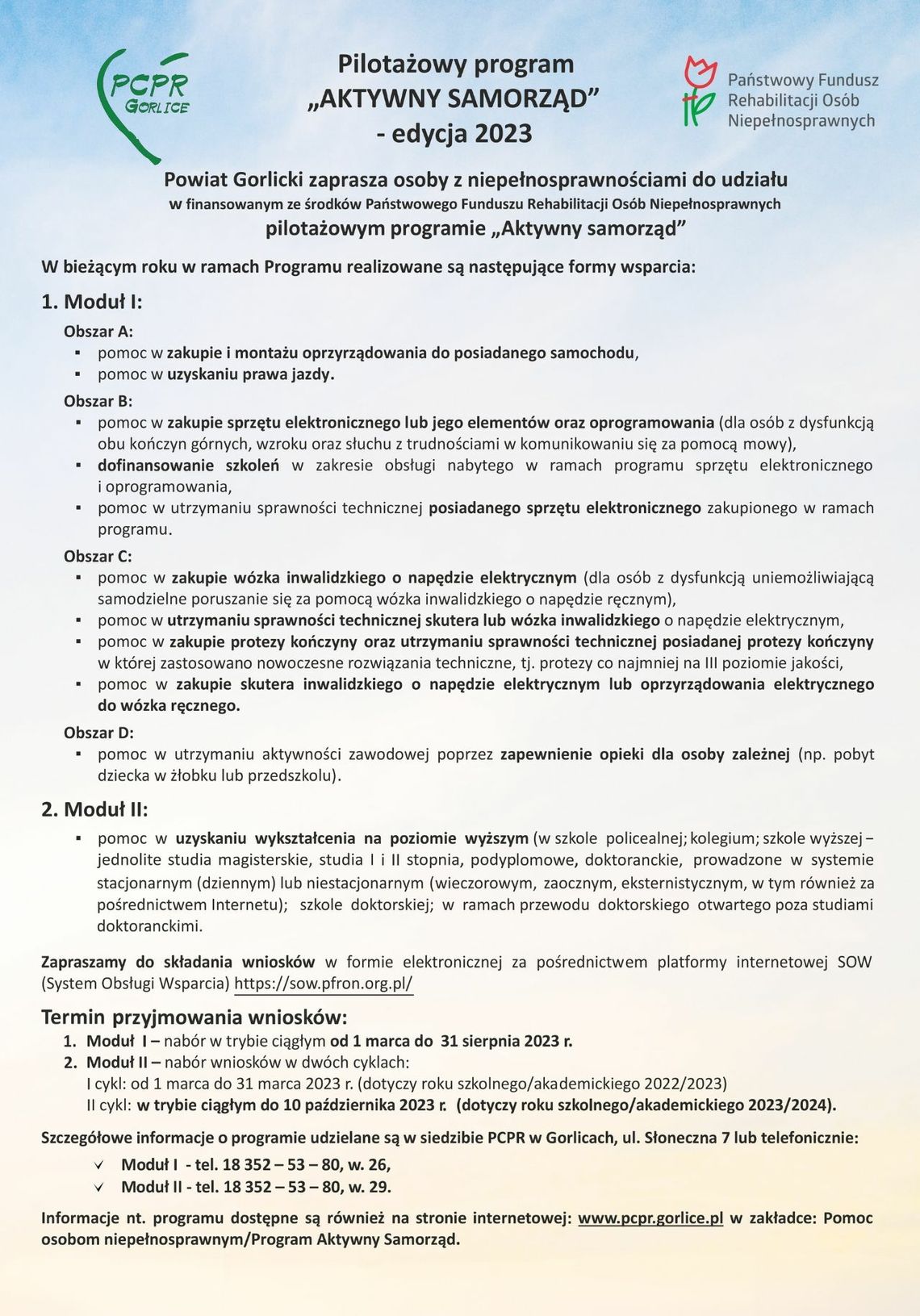 Pilotażowy program „AKTYWNY SAMORZĄD” – edycja 2023 – PCPR Gorlice | halogorlice.info Pilotażowy program „AKTYWNY SAMORZĄD” – edycja 2023 – PCPR Gorlice | halogorlice.info