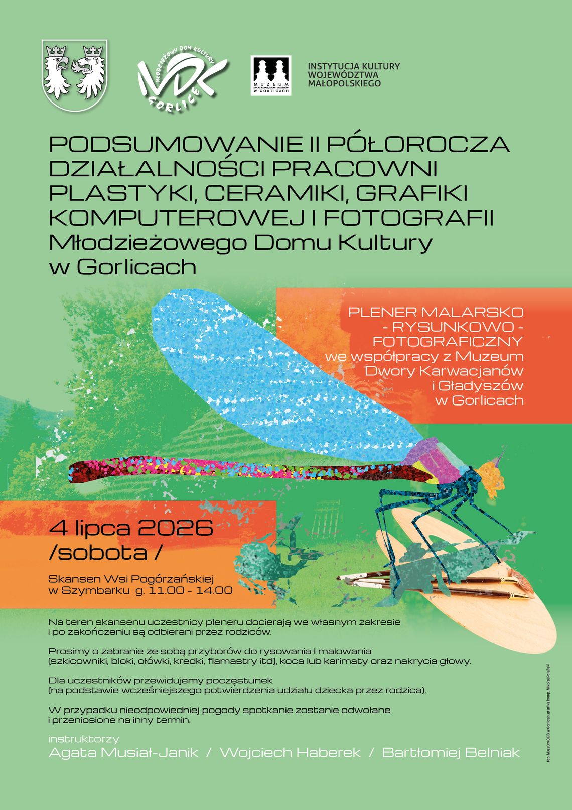 Podsumowanie półrocza pracowni MDK | zapowiedzi wydarzeń - halogorlice.info Zdjęcie przedstawia plakat zapowiadający wydarzenie - Podsumowanie półrocza pracowni MDK