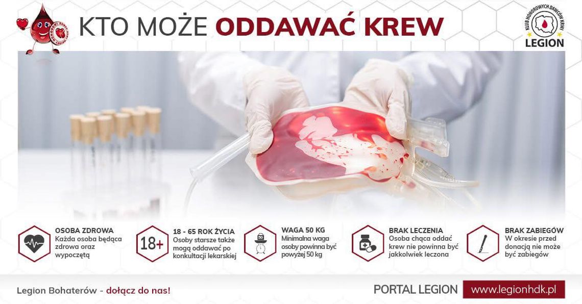 Podziel się tym, co najcenniejsze – oddaj krew w I LO w Gorlicach | zapowiedzi wydarzeń - halogorlice.info Plakat zapowiadający wydarzenie podziel się tym, co najcenniejsze – oddaj krew w I LO