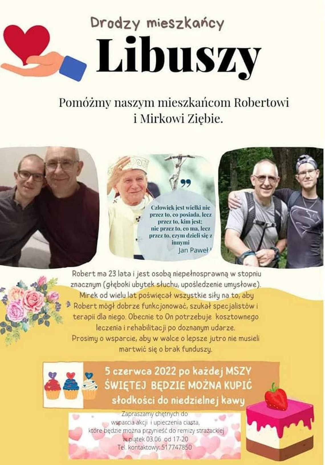 Pomoc dla Roberta i Mirka Zięby – Libusza | zapowiedzi imprez – halogorlice.info
