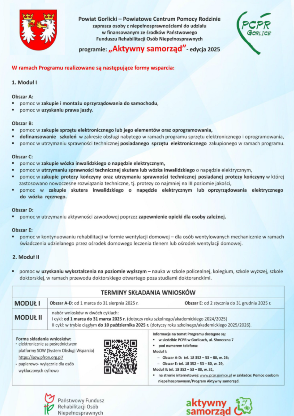 Zdjęcie przedstawia plakat promujący Program: Aktywny samorząd – edycja 2025