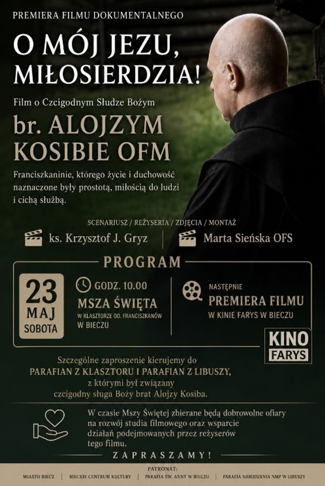 Projekcja dokumentu fabularyzowanego pt. „O mój Jezu, Miłosierdzia!” | zapowiedzi wydarzeń - halogorlice.info zdjęcie przedstawia plakat promujący wydarzenie - Projekcja dokumentu fabularyzowanego pt. „O mój Jezu, Miłosierdzia!”