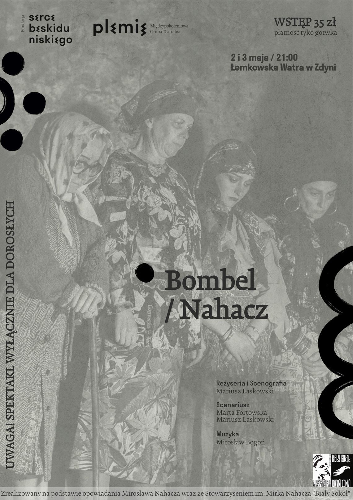 Przedstawienie Bombel/Nahacz | halogorlice.info Plakat promujący przedstawienie Bombel/Nahacz