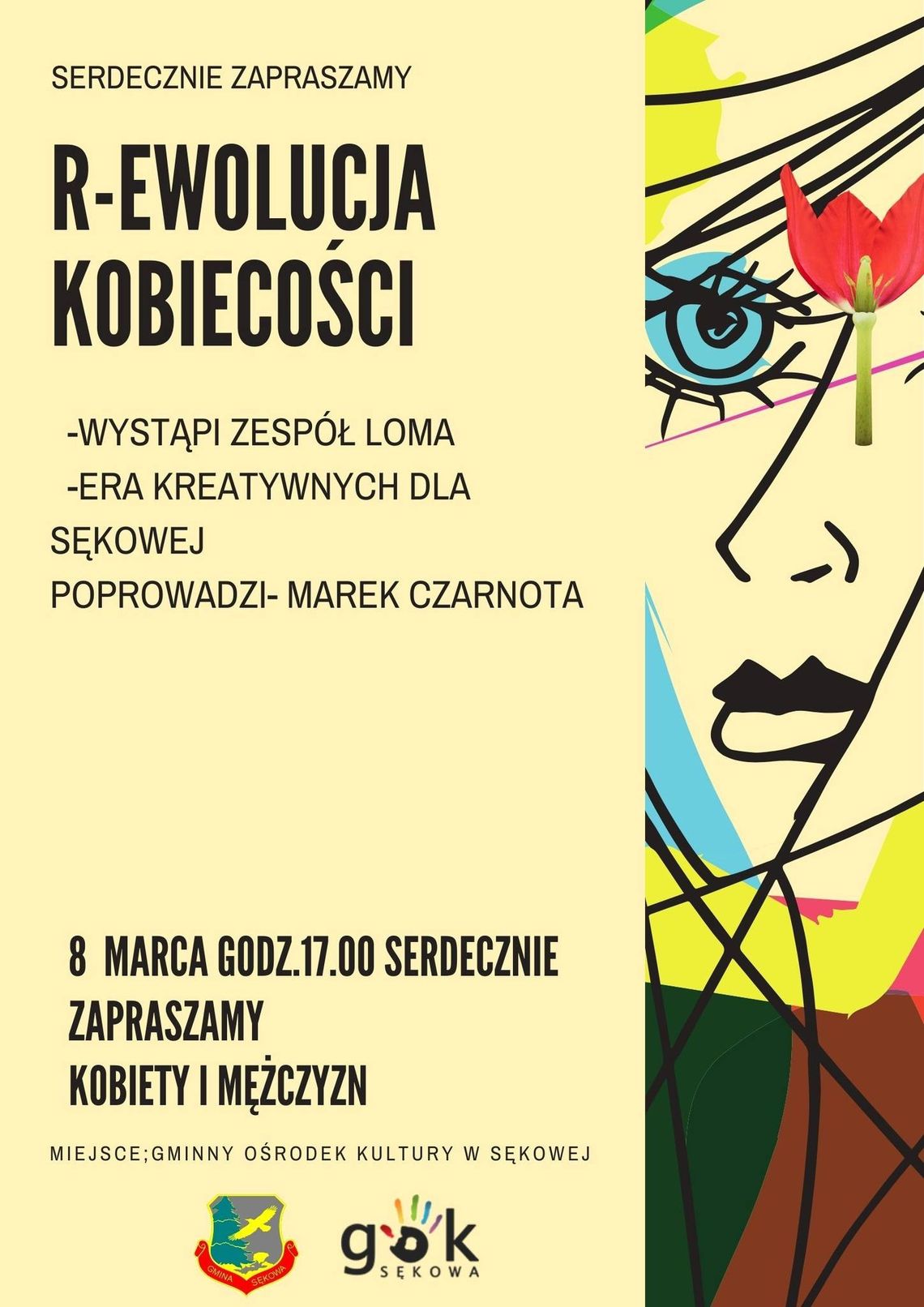 Plakat zapowiadający wydarzenie - R-ewolucja kobiecości