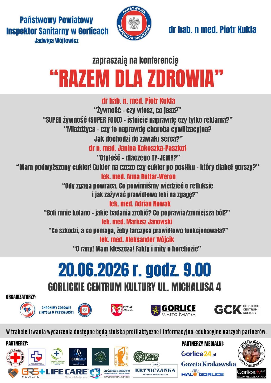RAZEM DLA ZDROWIA – bezpłatna konferencja dla mieszkańców! | zapowiedzi wydarzeń - halogorlice.info RAZEM DLA ZDROWIA – bezpłatna konferencja dla mieszkańców! | zapowiedzi wydarzeń - halogorlice.info