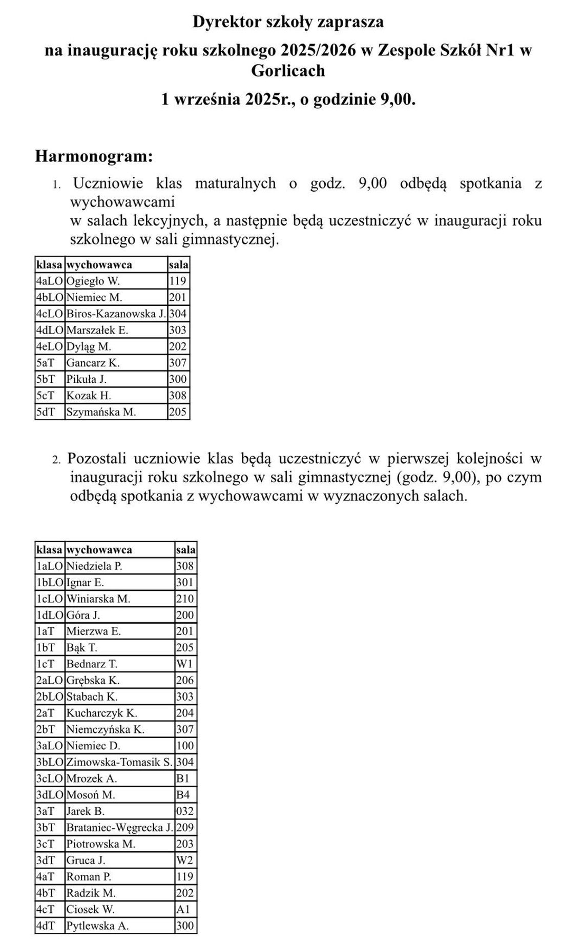 Rozpoczęcie roku szkolnego 2025/26 na Górce w Gorlicach | halogorlice.info Zdjęcie przedstawia plakat promujący wydarzenie Rozpoczęcie roku szkolnego 2025/26 na Górce w Gorlicach