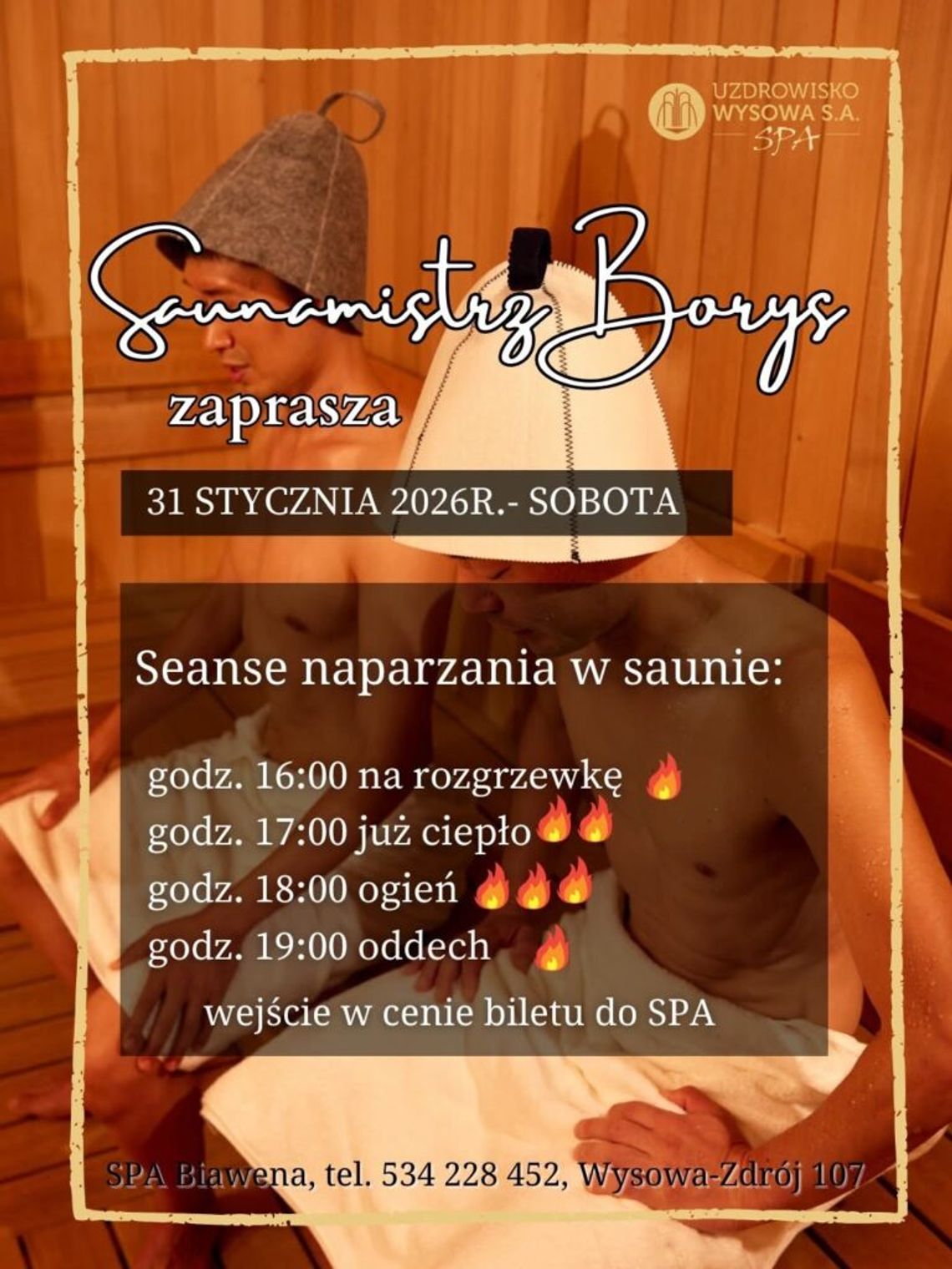 Seanse naparzania w saunie | zapowiedzi wydarzeń - halogorlice.info