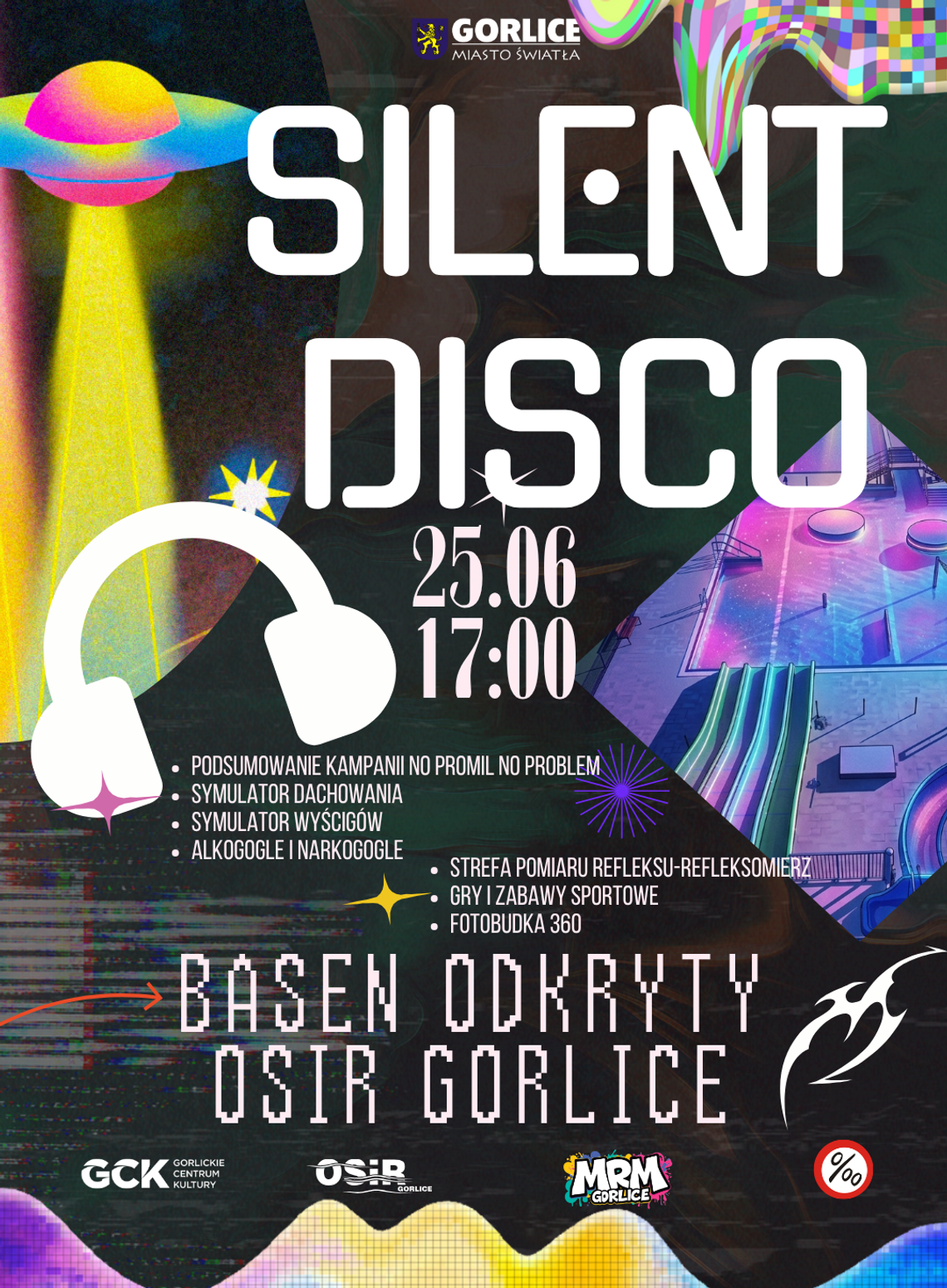 Silent Disco wraca do Gorlic | zapowiedzi wydarzeń - halogorlice.info Zdjęcie przedstawia plakat zapowiadający wydarzenie - Silent Disco wraca do Gorlic