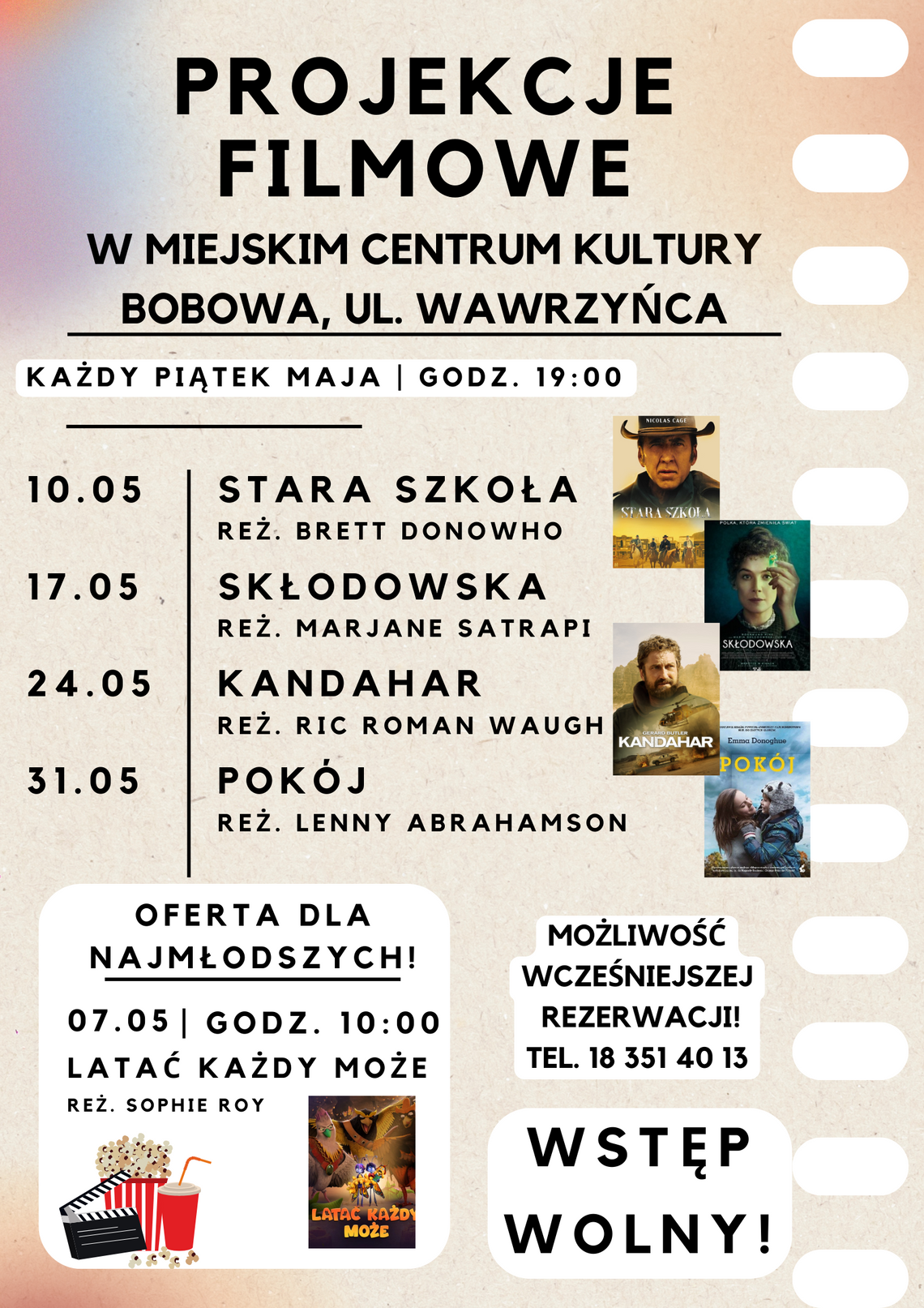 „Skłodowska” – Projekcje filmowe w MCK w Bobowej | halogorlice.info