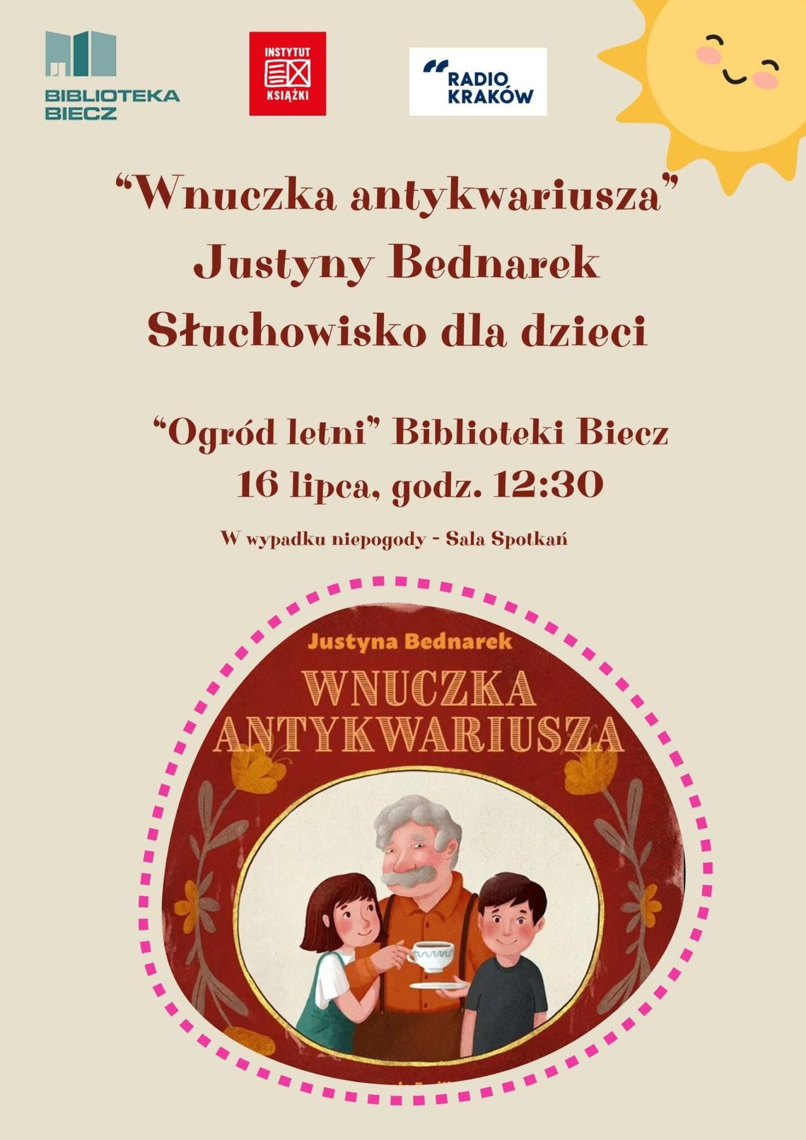 Słuchowisko dla dzieci pt. Wnuczka antykwariusza | halogorlice.info Plakat promujący Słuchowisko dla dzieci pt. Wnuczka antykwariusza
