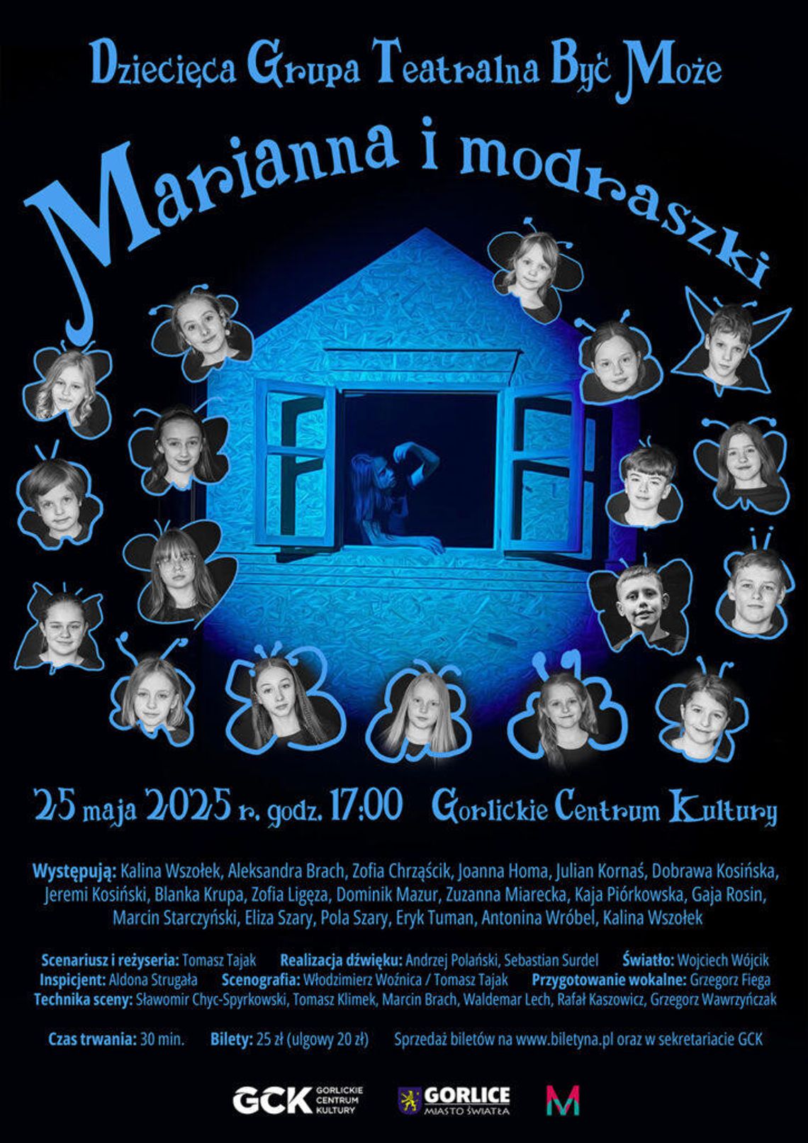 Spektakl pt. Marianna i modraszki | halogorlice.info Plakat promujący spektakl w GCK