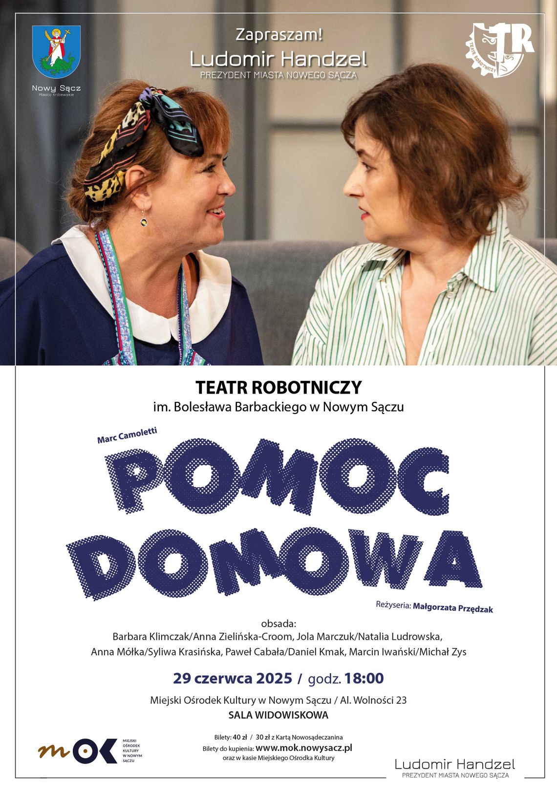 Spektakl teatralny „Pomoc Domowa” | zapowiedzi imprez - halogorlice.info Plakat promujący spektakl teatralny pt. Pomoc Domowa
