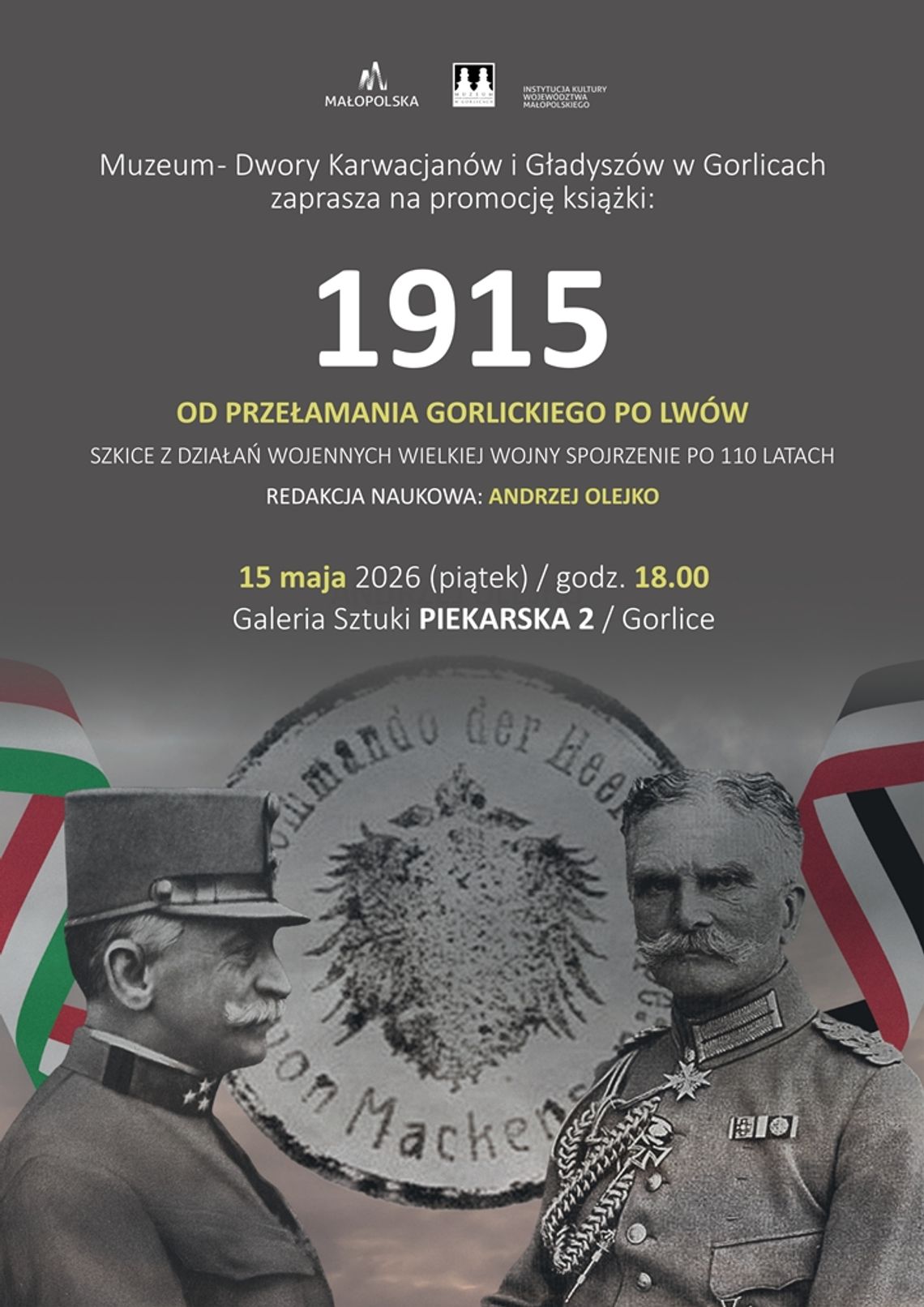 zdjęcie przedstawia plakat promujacy wydarzenie - Spotkanie autorskie prof. Andrzeja Olejko