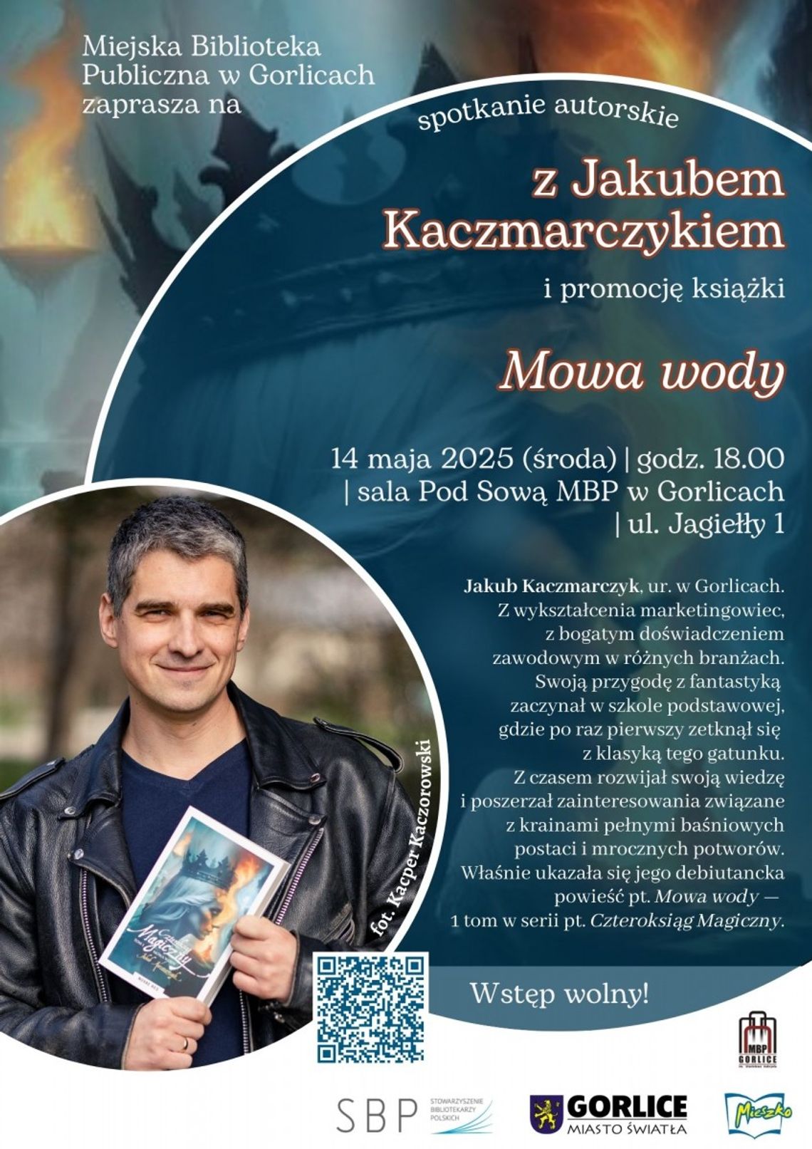Spotkanie autorskie z Jakubem Kaczmarczykiem | zapowiedzi imprez – halogorlice.info Plakat promujący spotkanie autorskie z Jakubem Kaczmarczykiem