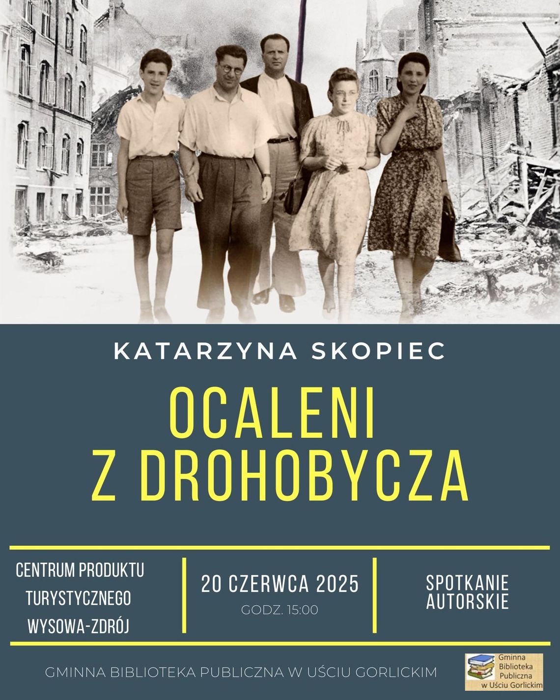 Spotkanie autorskie z Katarzyną Skopiec | halogorlice.info Plakat promujący Spotkanie autorskie z Katarzyną Skopiec