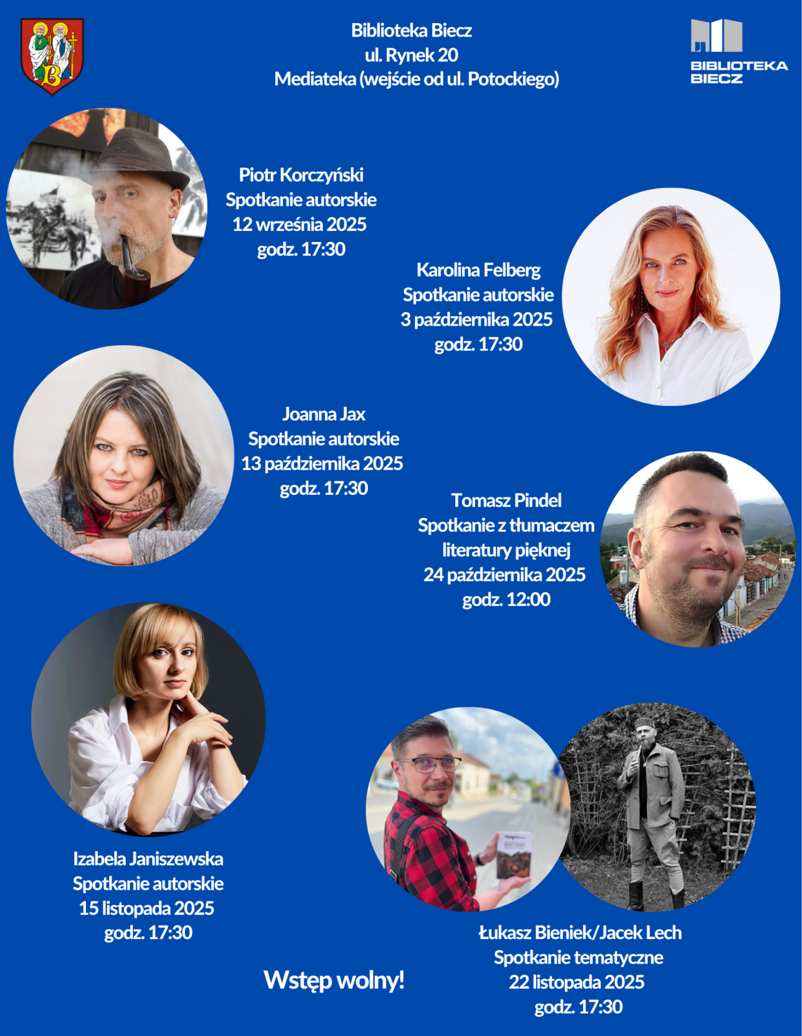 Spotkanie autorskie z Piotrem Korczyńskim | halogorlice.info Zdjęcie przedstawia plakat promujący wydarzenie Spotkanie autorskie z Piotrem Korczyńskim