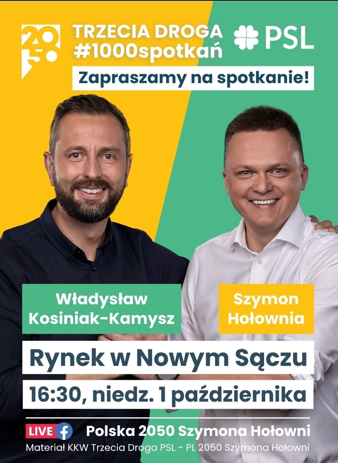 Spotkanie otwarte Władysława Kosiniaka-Kamysza Prezesa PSL, Szymona Hołowni Przewodniczącego Polski 2050 | halogorlice.info Spotkanie otwarte Władysława Kosiniaka-Kamysza Prezesa PSL, Szymona Hołowni Przewodniczącego Polski 2050 | halogorlice.info