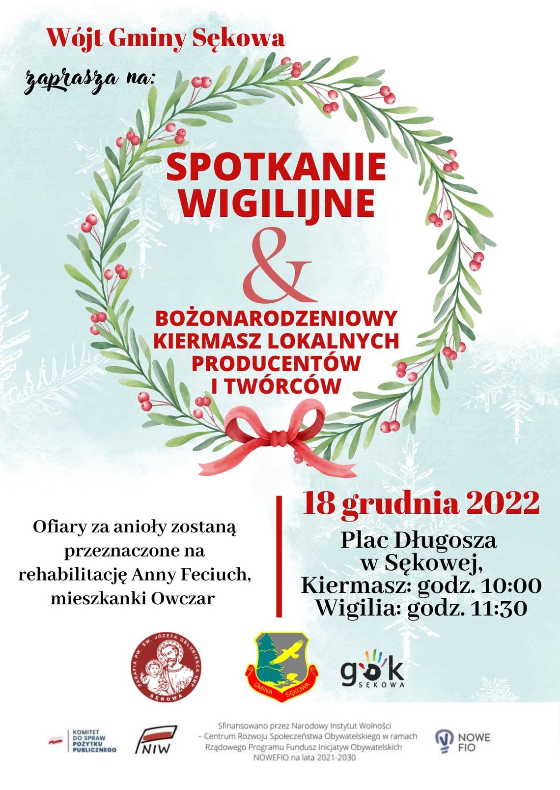 Spotkanie Wigilijne i bożonarodzeniowy kiermasz | halogorlice.info