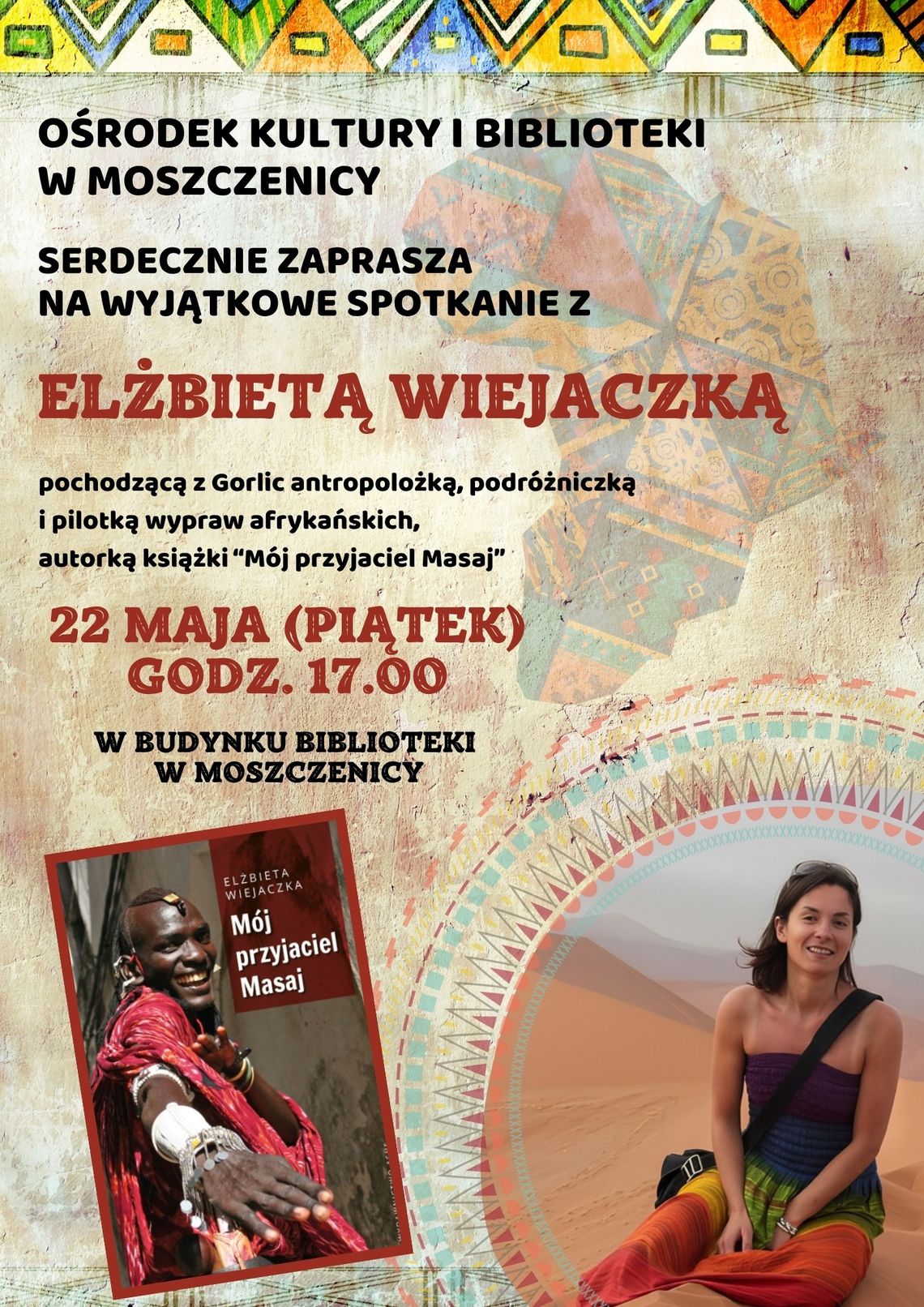 Spotkanie z Elżbietą Wiejaczką | zapowiedzi wydarzeń - halogorlice.info plakat zapowiadający wydarzenie - Spotkanie z Elżbietą Wiejaczką