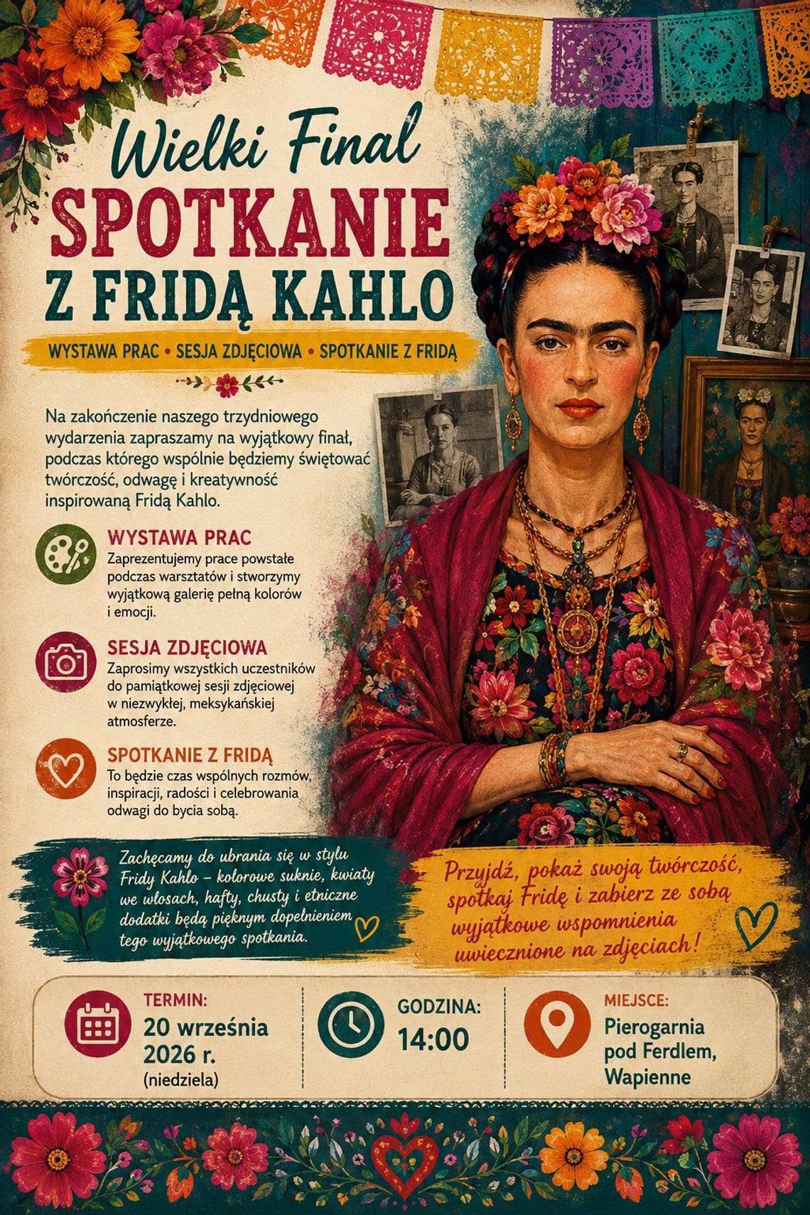 Spotkanie z Fridą Kahlo | zapowiedzi wydarzeń - halogorlice.info