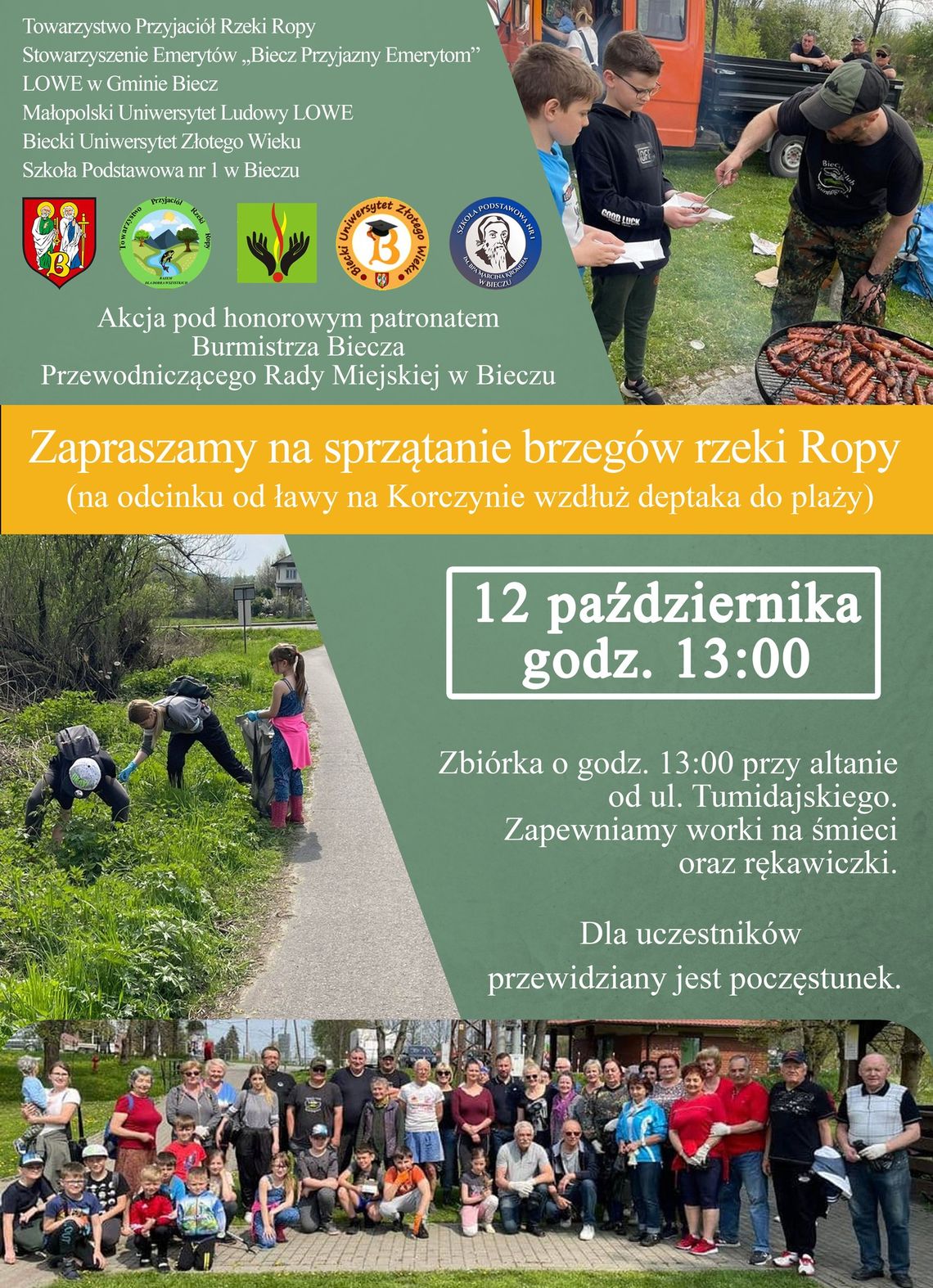 Sprzątanie brzegów rzeki Ropy | halogorlice.info Sprzątanie brzegów rzeki Ropy | halogorlice.info