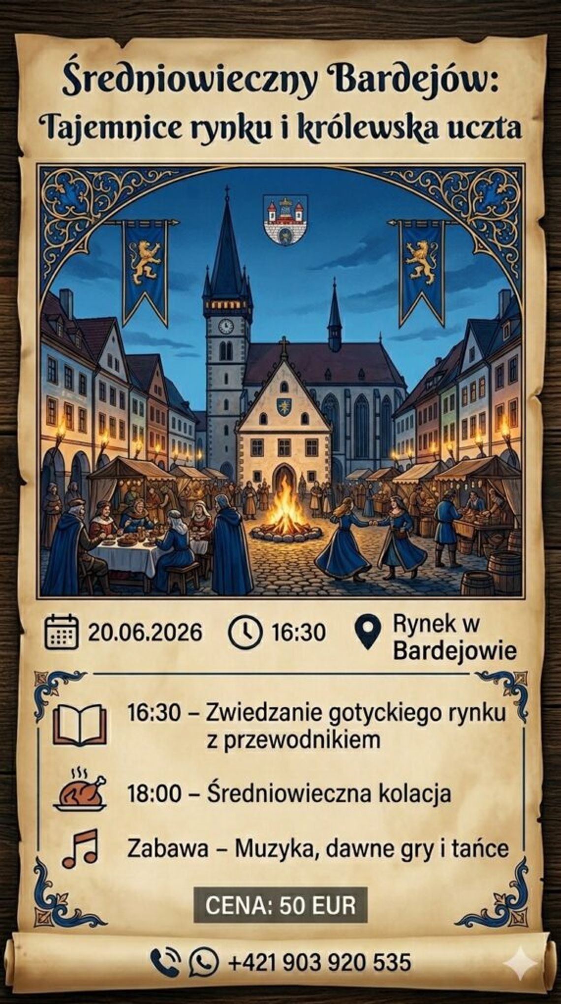 Średniowieczny Bardejov: Tajemnice rynku i królewska uczta | zapowiedzi wydarzeń - halogorlice.info Średniowieczny Bardejov: Tajemnice rynku i królewska uczta | zapowiedzi wydarzeń - halogorlice.info