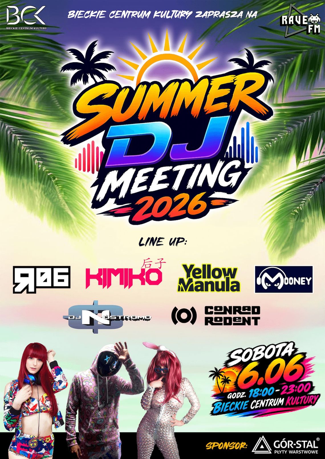 Summer DJ Meeting 2026 w Bieczu | zapowiedzi wydarzeń - halogorlice.info zdjęcie przedstawia plakat promujący wydarzenie - Summer DJ Meeting 2026 w Bieczu