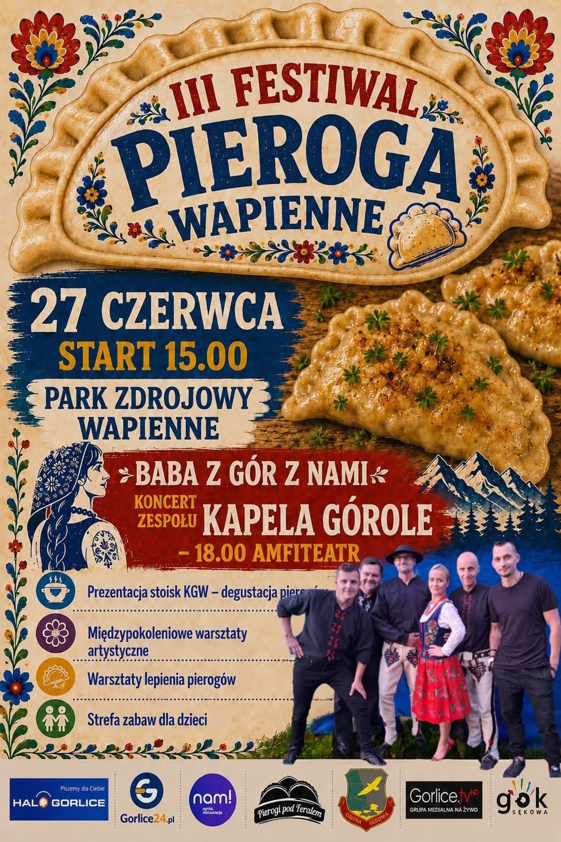 Święto smaków, tradycji i rękodzieła w Wapienne | zapowiedzi wydarzeń - halogorlice.info zdjęcie przedstawia plakat promujący wydarzenie - Święto smaków, tradycji i rękodzieła w Wapienne