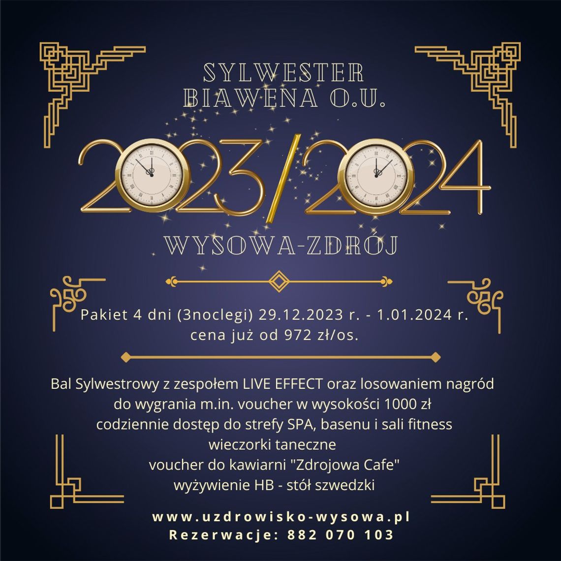 Sylwester Biawena w Wysowej Zdroju 2023/2024 | halogorlice.info