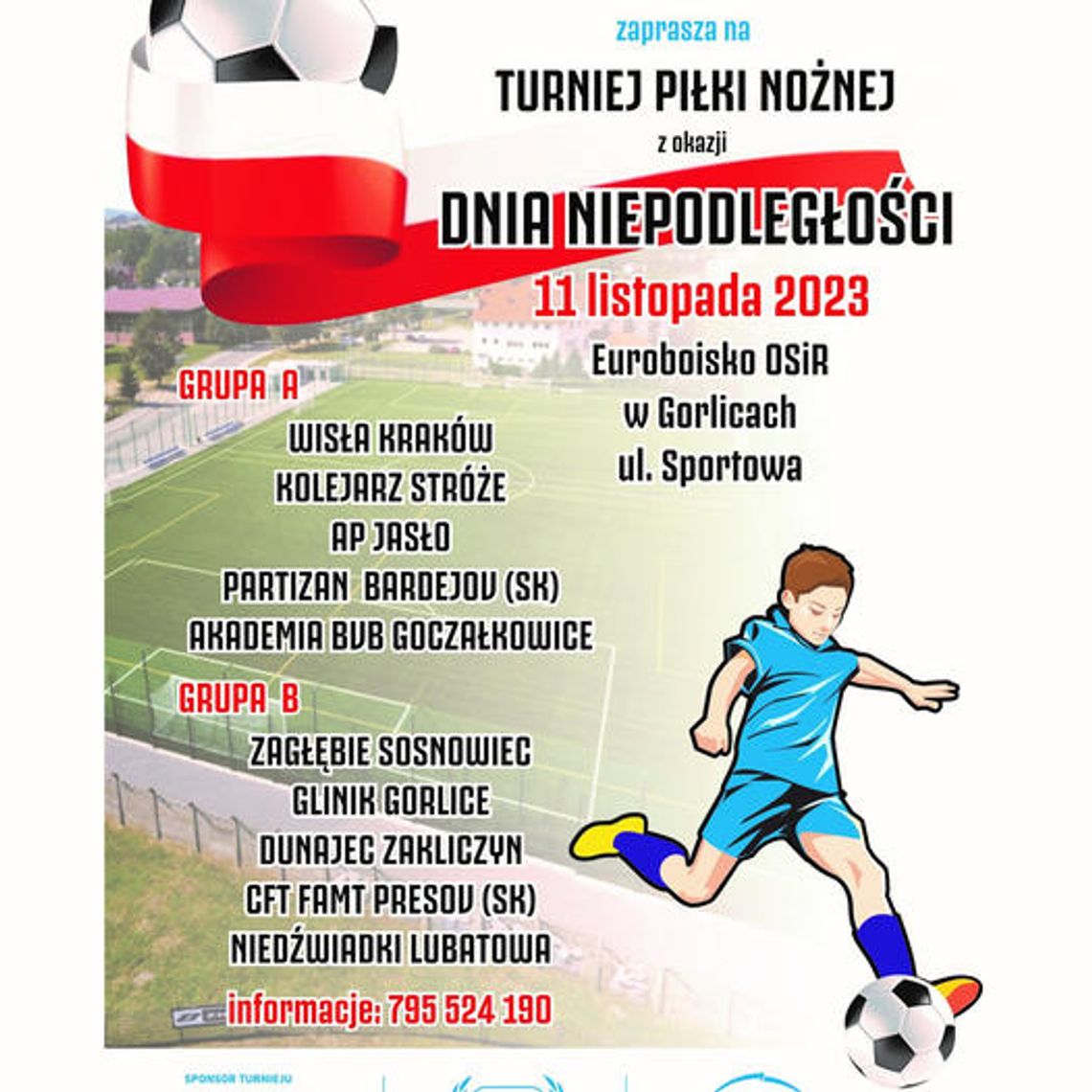 Turniej Piłki Nożnej z okazji Dnia Niepodległości | halogorlice.info