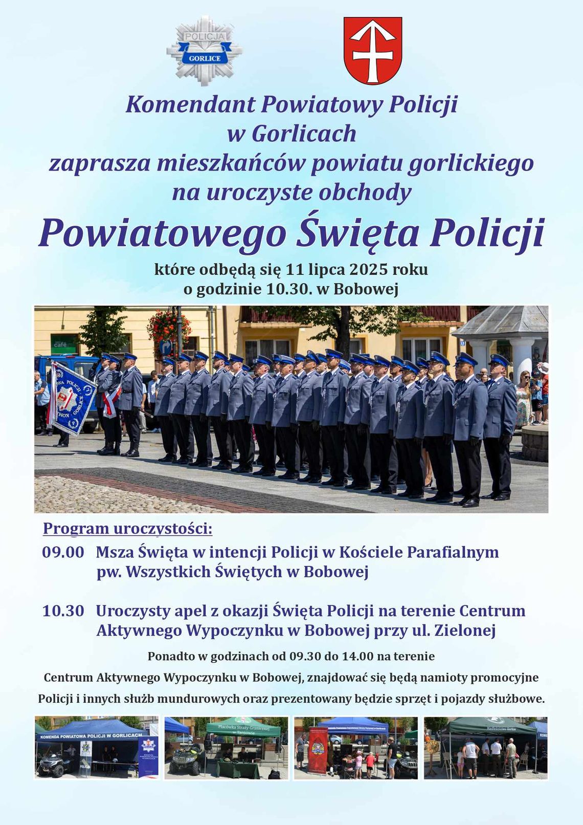 Plakat promujący Uroczyste Obchody Powiatowego Święta Policji