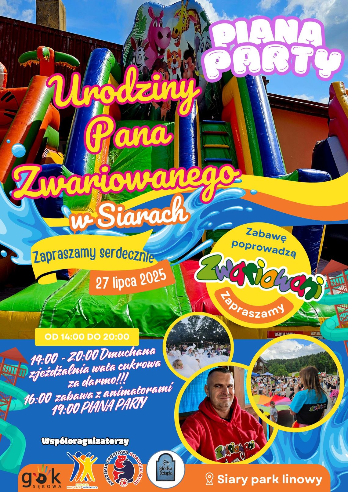 Plakat promujący Urodziny Pana Zwariowanego