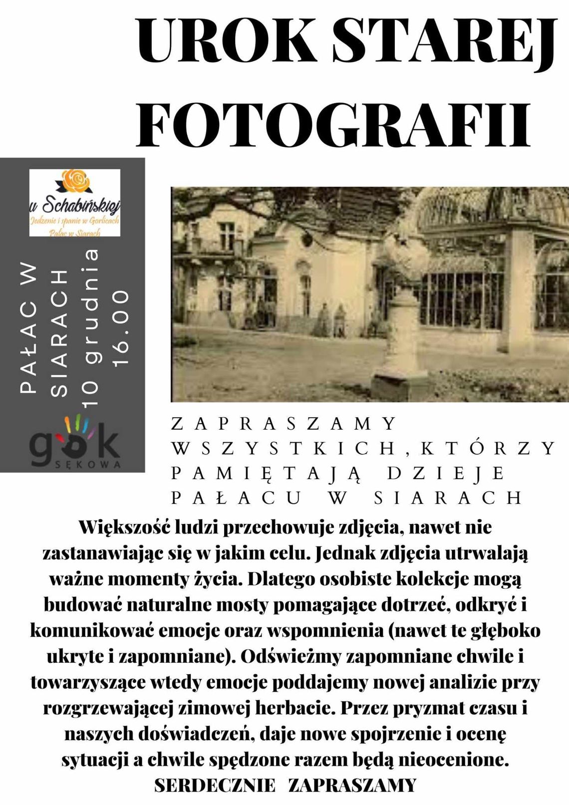 Urok starej fotografii – dzieje Pałacu w Siarach | halogorlice.info