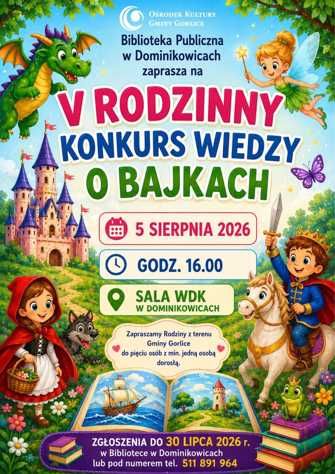 V Rodzinny Konkurs Wiedzy o Bajkach | zapowiedzi wydarzeń - halogorlice.info