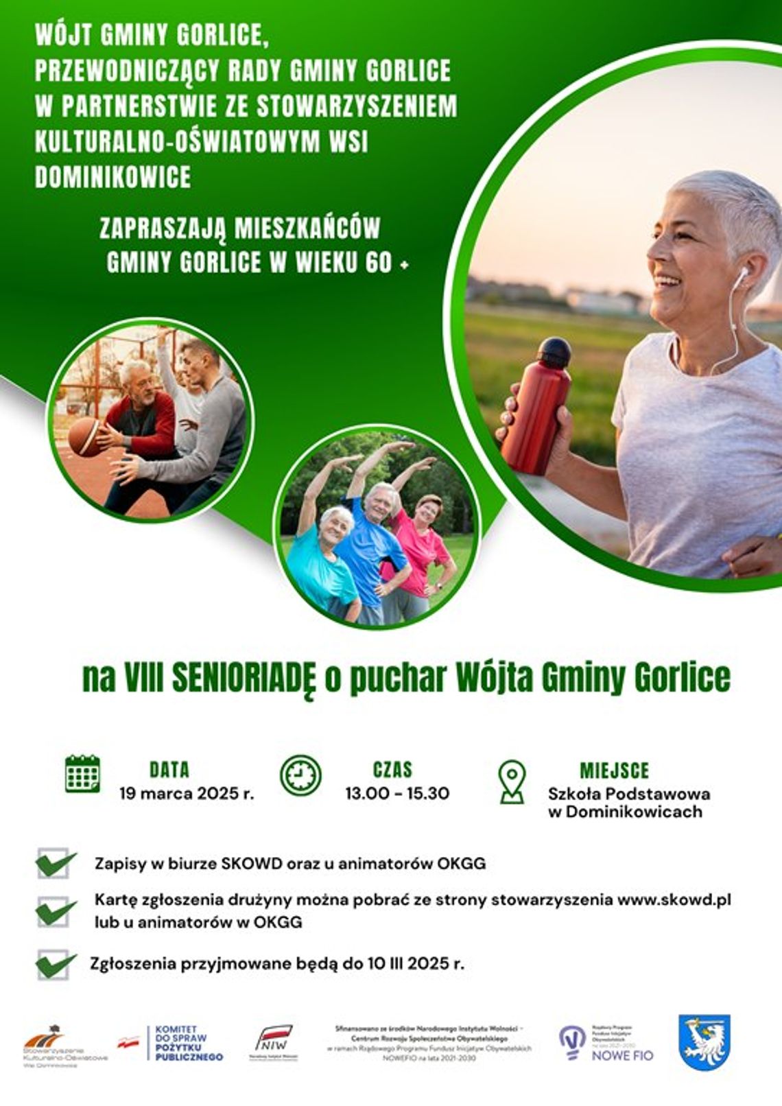 VIII Senioriada o puchar Wójta Gminy Gorlice | zapowiedzi imprez – halogorlice.info