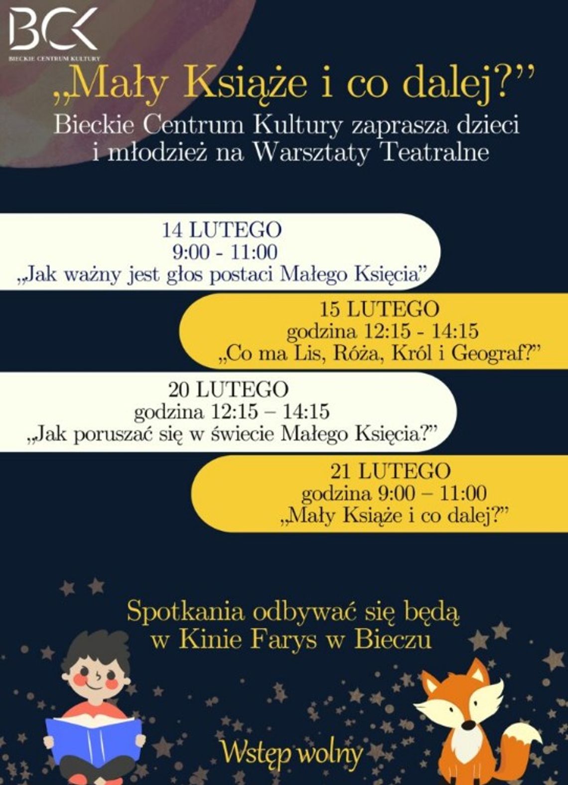 Warsztaty Teatralne „Mały Książe i co dalej?” | halogorlice.info