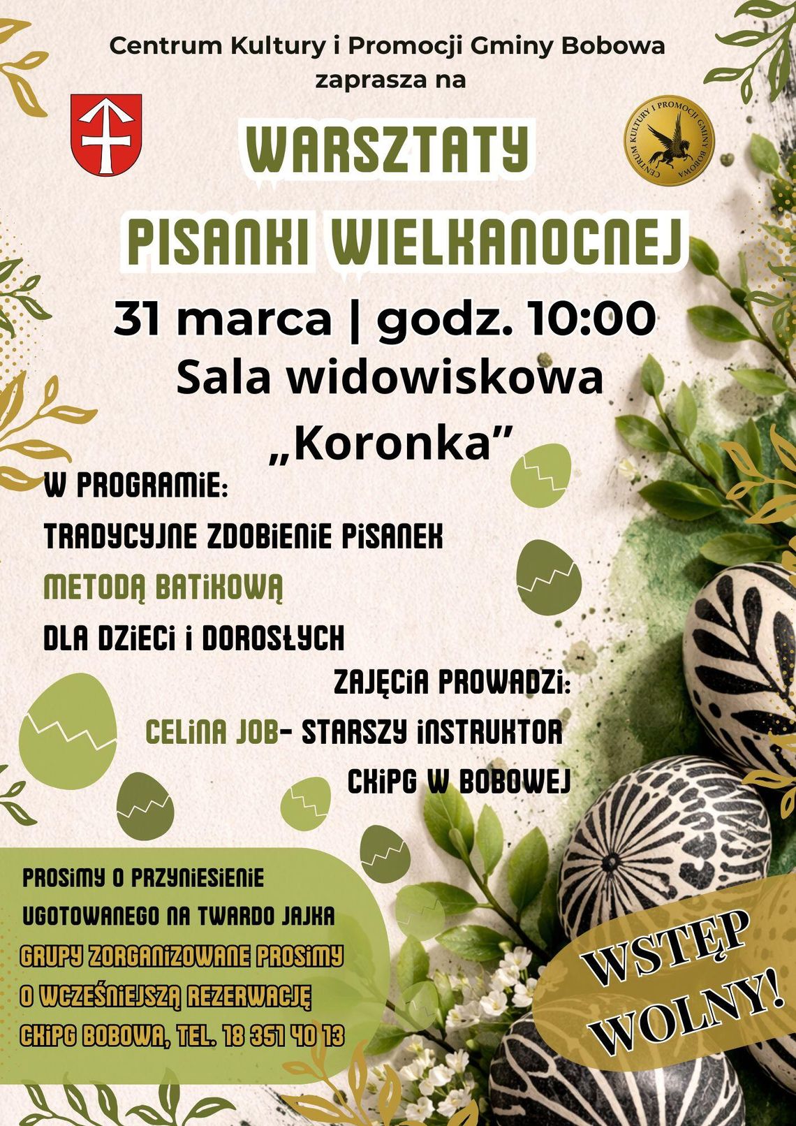 Warsztaty tworzenia pisanek wielkanocnych | zapowiedzi wydarzeń - halogorlice.info