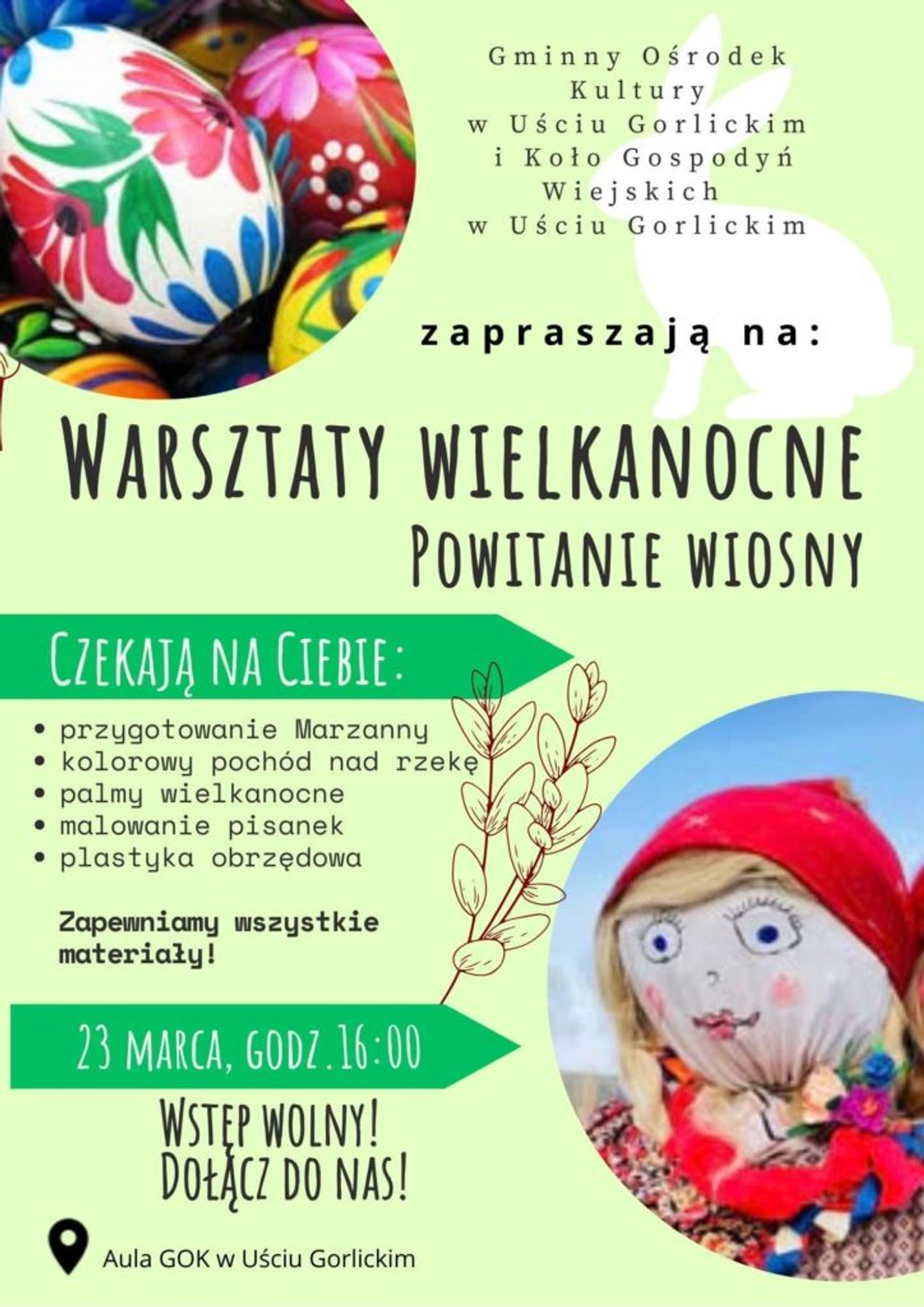 Warsztaty Wielkanocne „Powitanie Wiosny” w Uściu Gorlickim