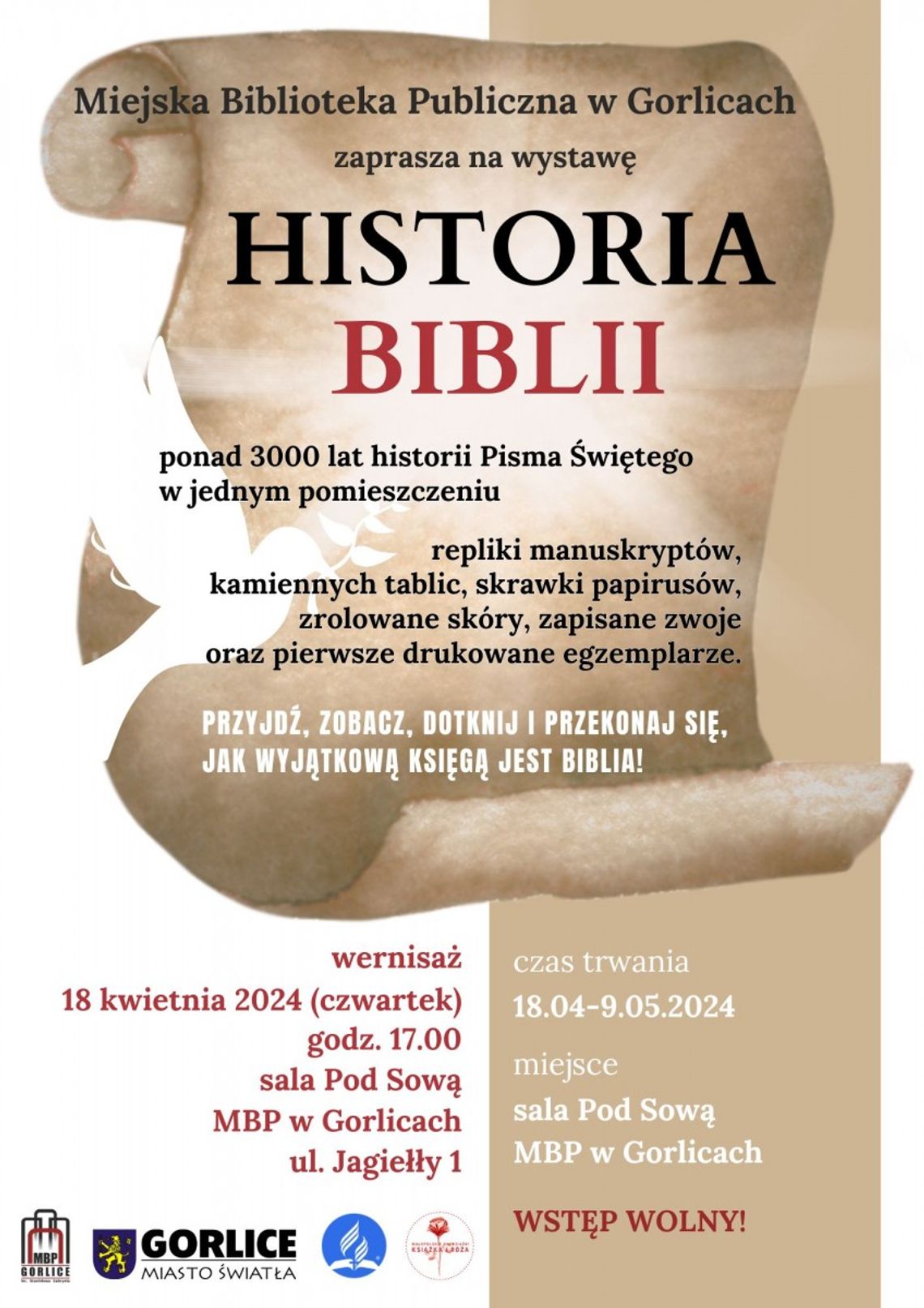 Wernisaż wystawy „Historia Biblii” | halogorlice.info