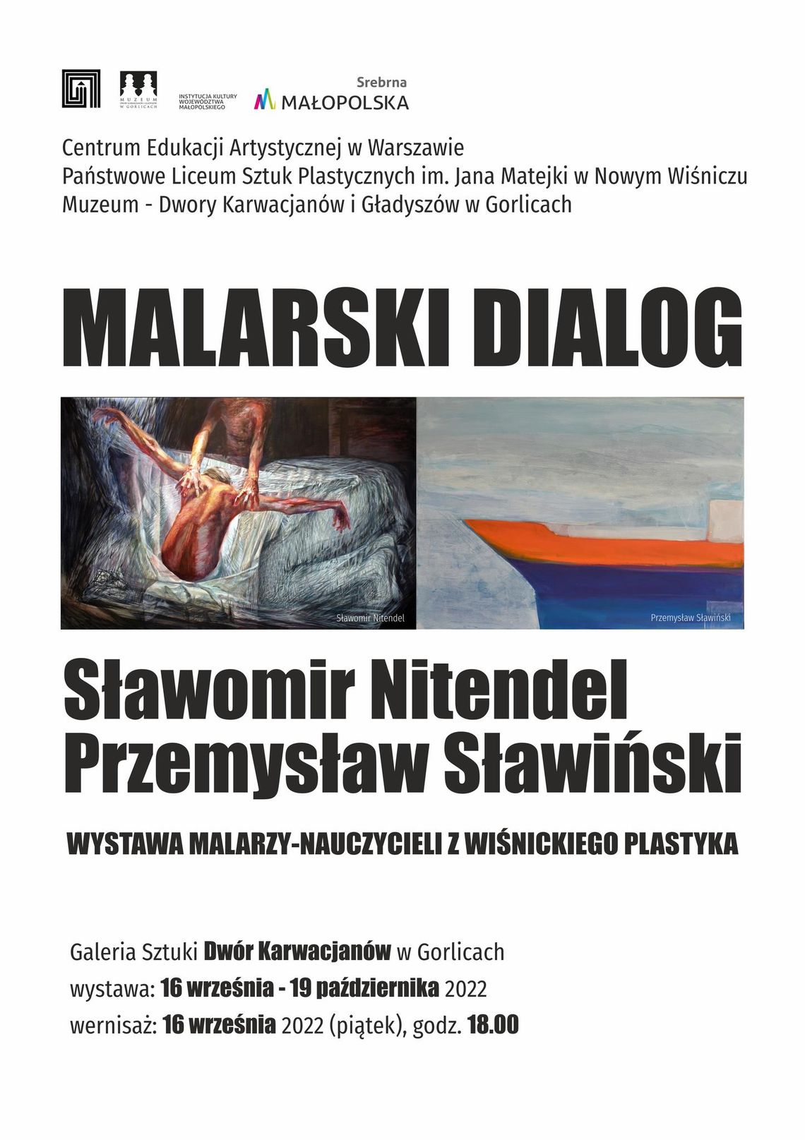 Wernisaż wystawy „Malarski dialog” Sławomir Nitendel i Przemysław Sławiński | zapowiedzi imprez - halogorlice.info