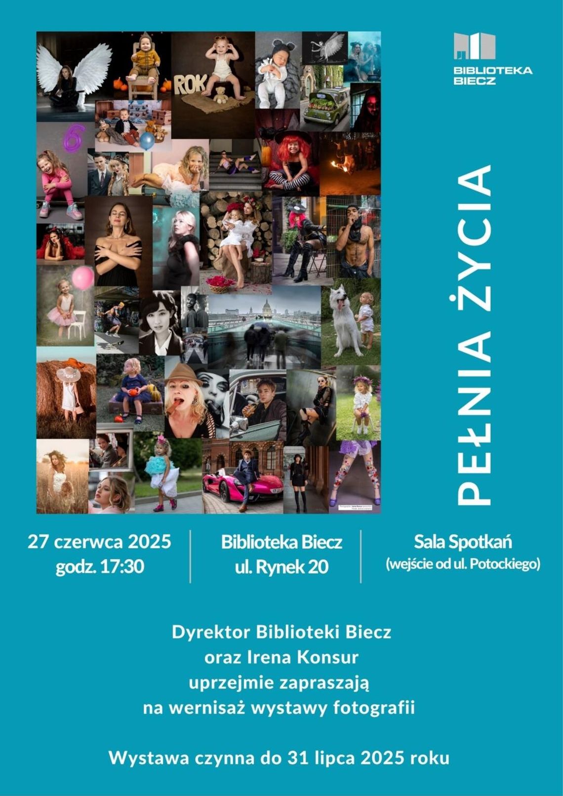 Wystawa fotografii Ireny Konsur pt. Pełnia życia | halogorlice.info Plakat zapowiadający Wystawę fotografii Ireny Konsur pt. Pełnia życia