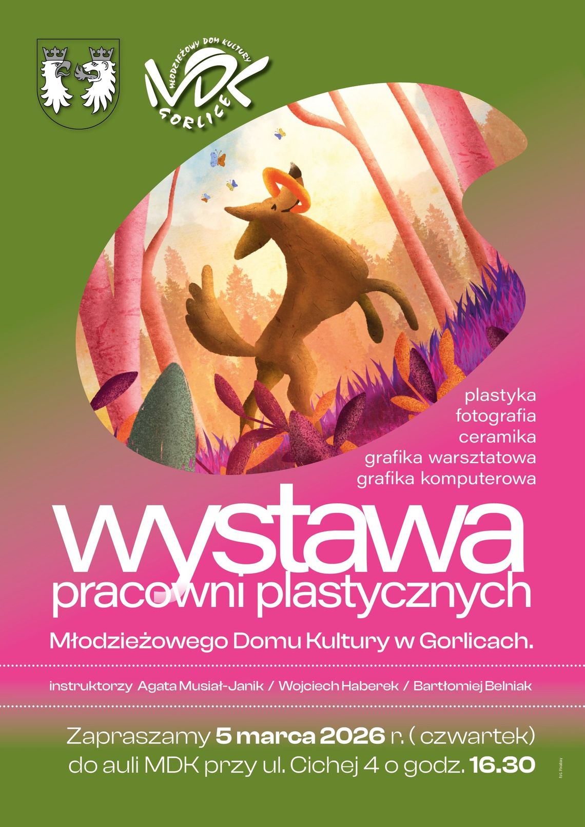 Wystawa pracowni plastycznej | zapowiedzi wydarzeń - halogorlice.info plakat zapowiadający wydarzenie - Wystawa pracowni plastycznej