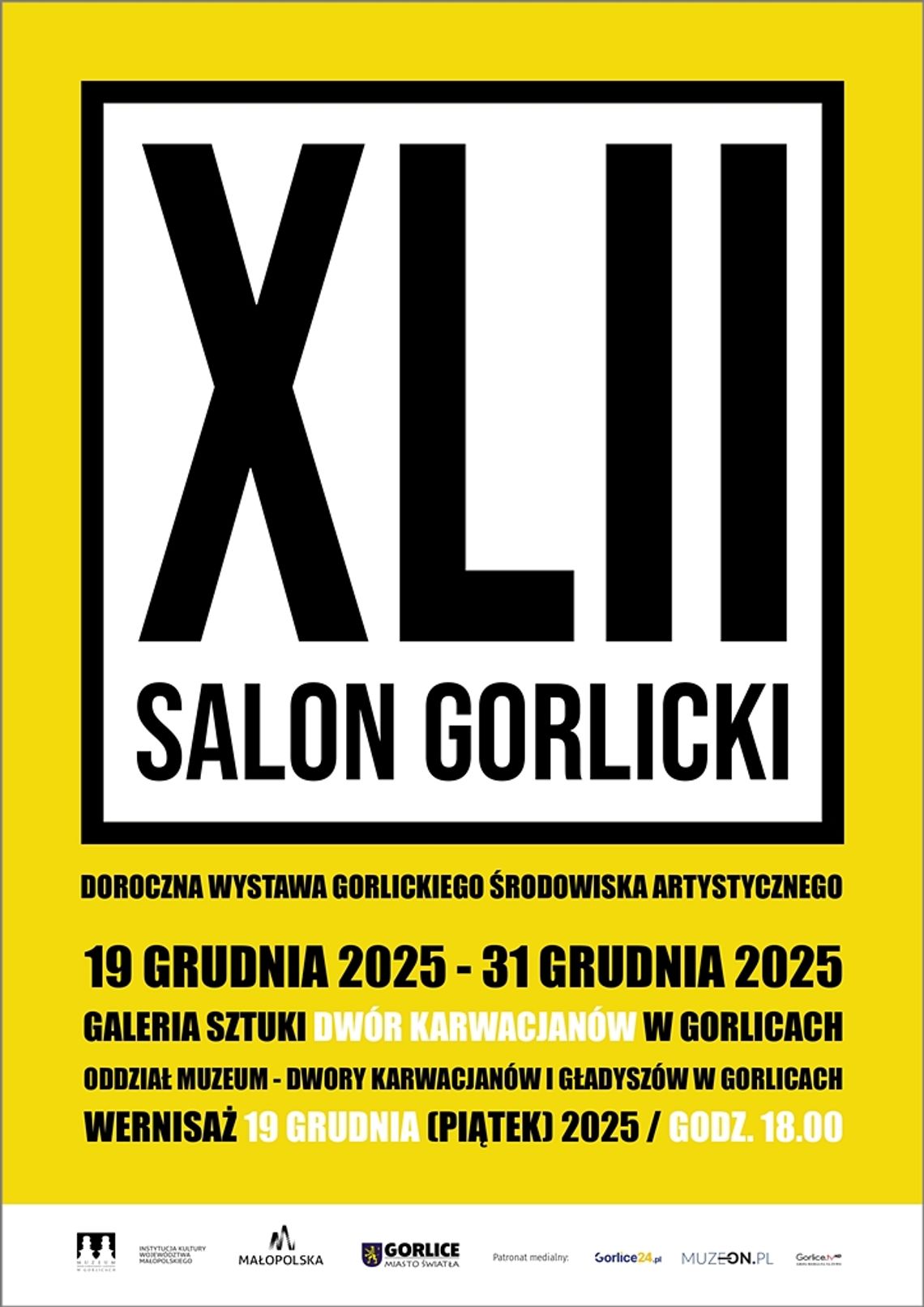 XLII SALON GORLICKI | zapowiedzi wydarzeń - halogorlice.info Plakat zapowiadający wydarzenie - XLII SALON GORLICKI