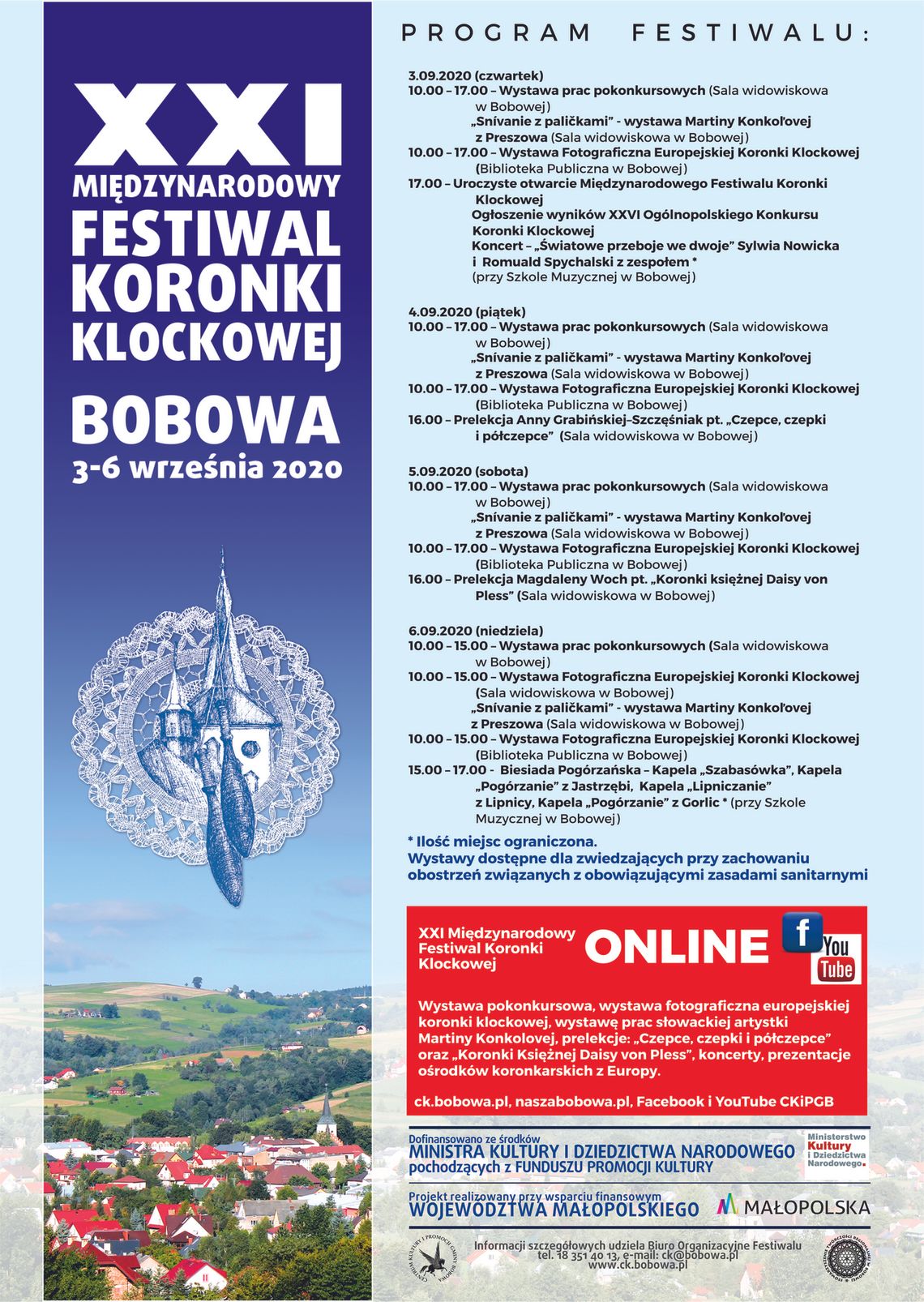 XXI Międzynarodowy Festiwal Koronki Klockowej w Bobowej