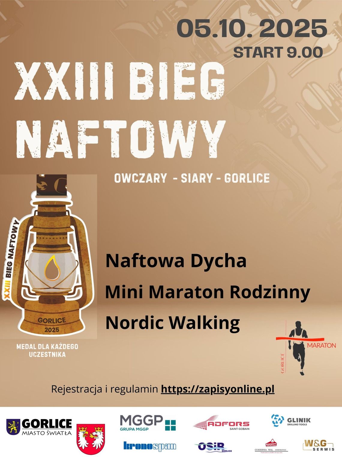 XXII Bieg Naftowy | halogorlice.info Zdjęcie przedstawia plakat promujący wydarzenie XXII Bieg Naftowy