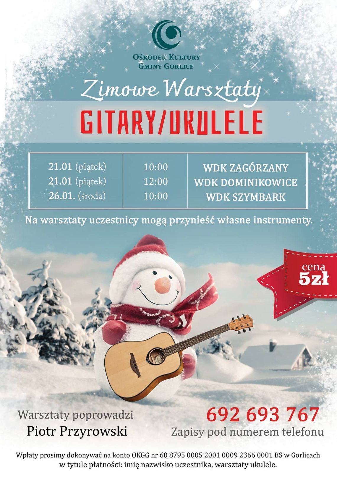 Zimowe warsztaty – gitary i ukulele | halogorlice.info