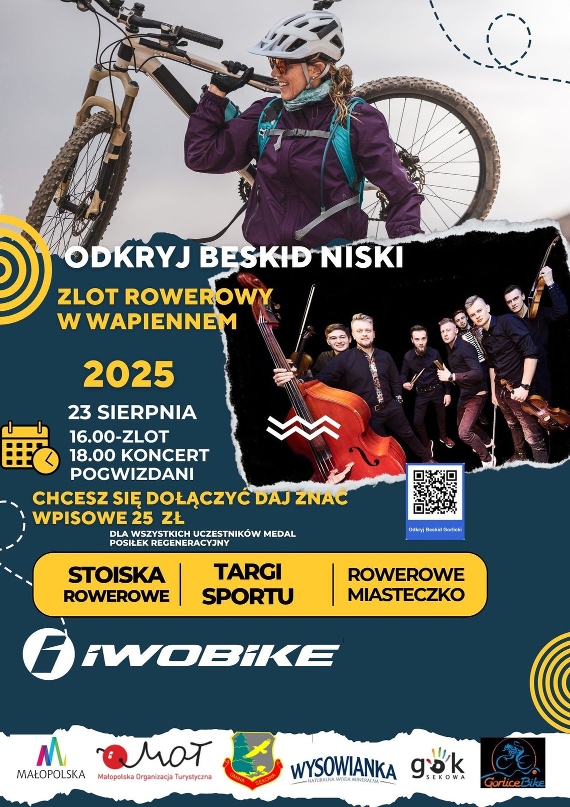 Zlot rowerowy w Wapiennem | halogorlice.info Plakat promujący Zlot rowerowy w Wapiennem